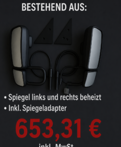 Multicar Fumo M31 Spiegel Komplettset